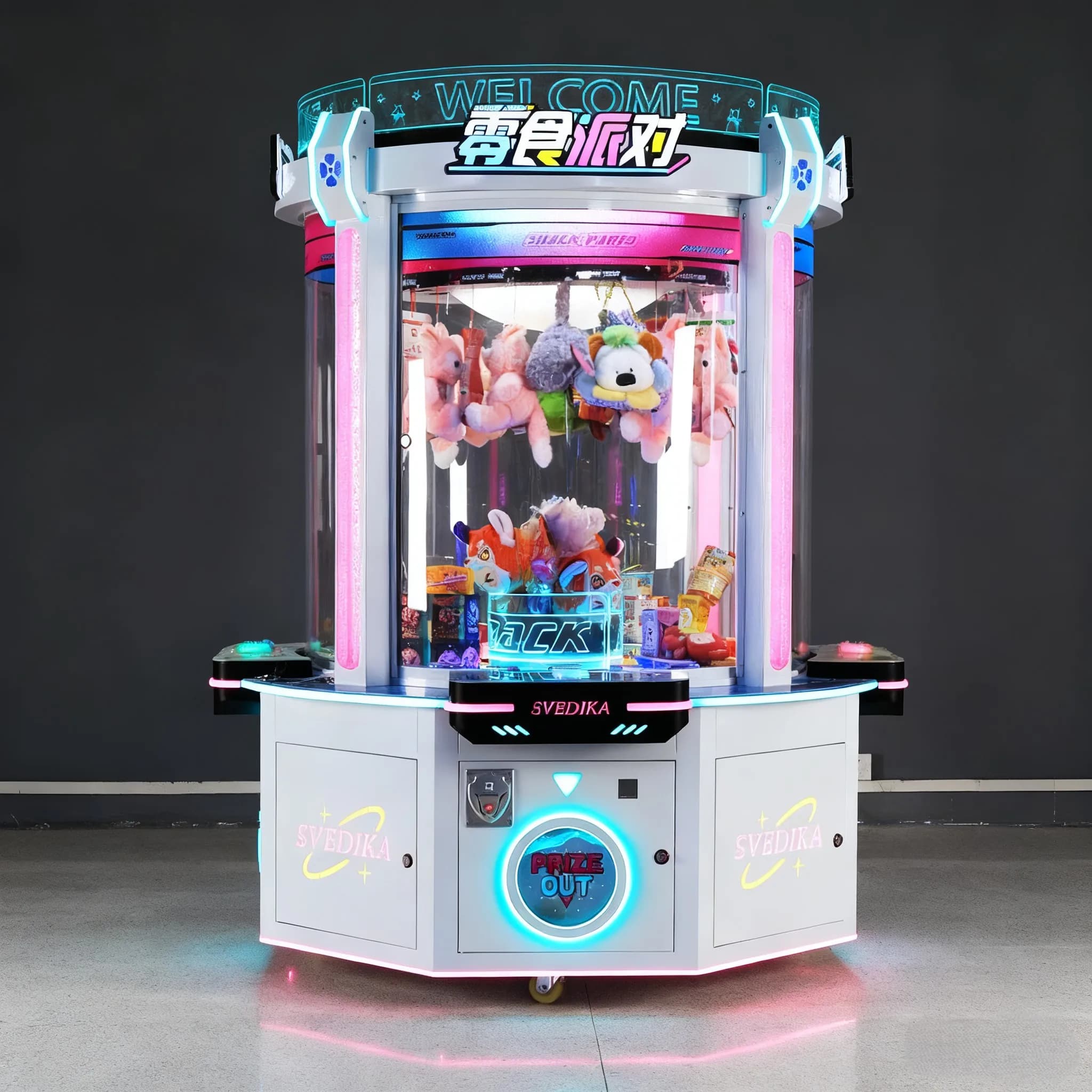 Machine à cartes personnalisée à monnayeur, distributeur de cadeaux et de poupées pour centre de div