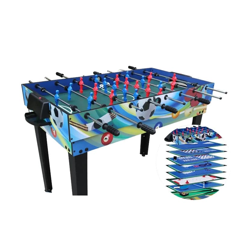 12 \ "1 Table de jeu multifonctionnelle pliante pour le divertissement intérieur à la maison-footbal
