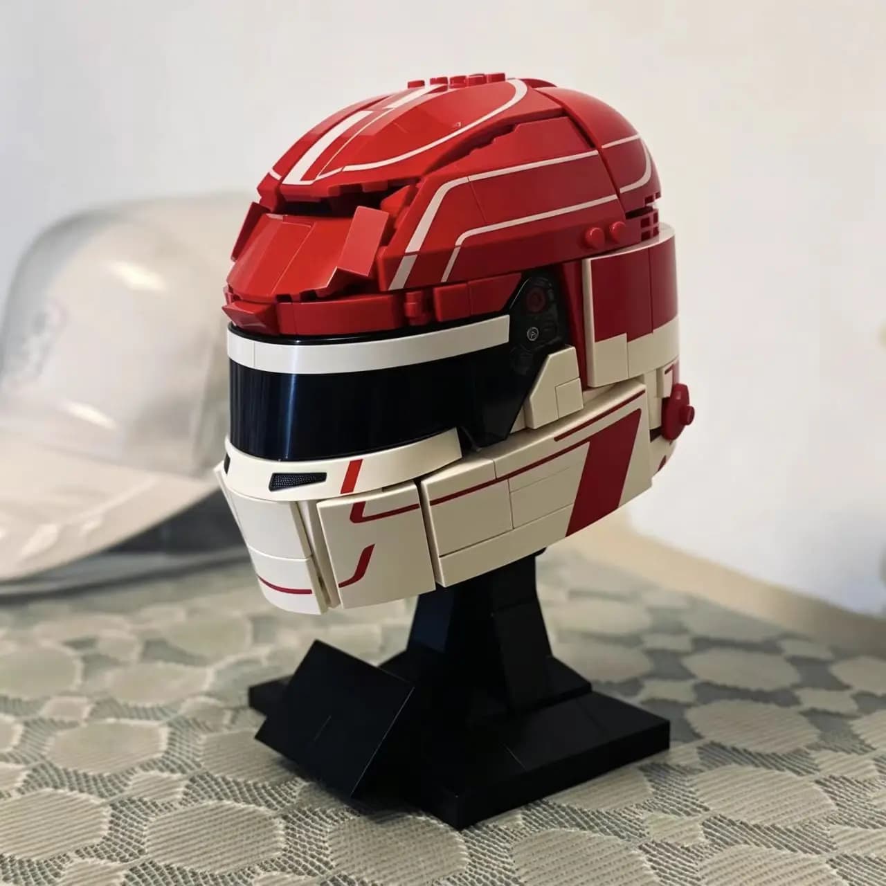Nouveau 2026 – Modèle de casque de pilote de course Scuderia Charles Leclerc, 886 pièces, blocs de c