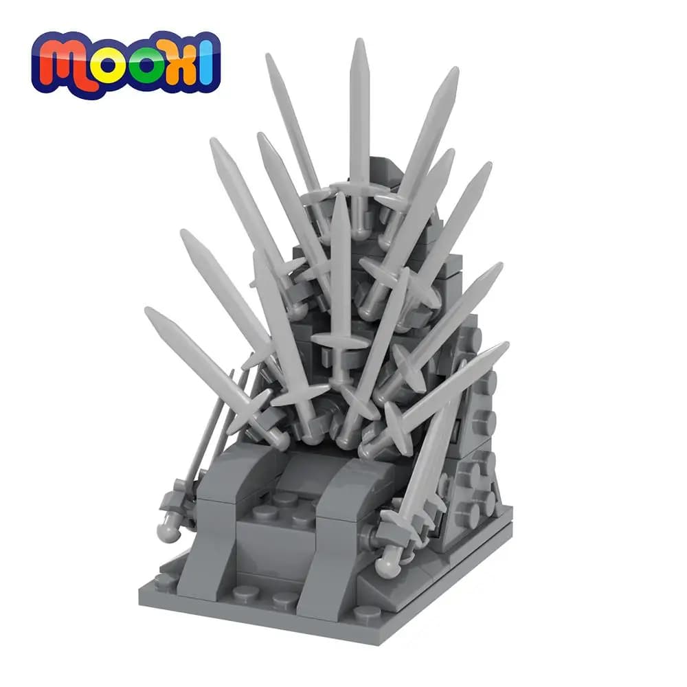 MOOghts Movie King Throne Action Figures, MOC Bricks, Iron Sword Game, Middle Age, Magic, DIY import
