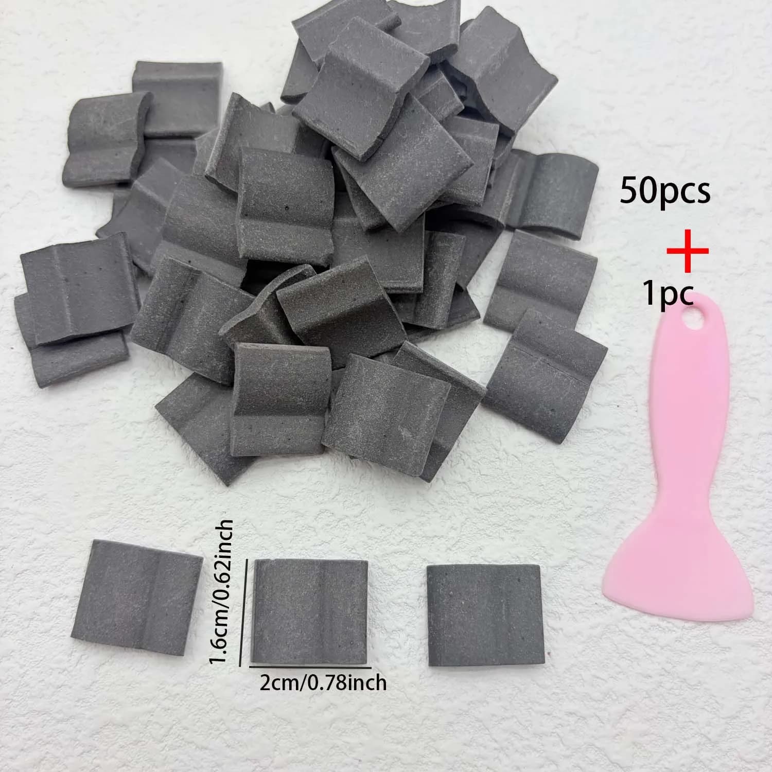 Mini tuiles de toit miniatures en argile, pour maisons de poupées, aménagement paysager de jardin, m