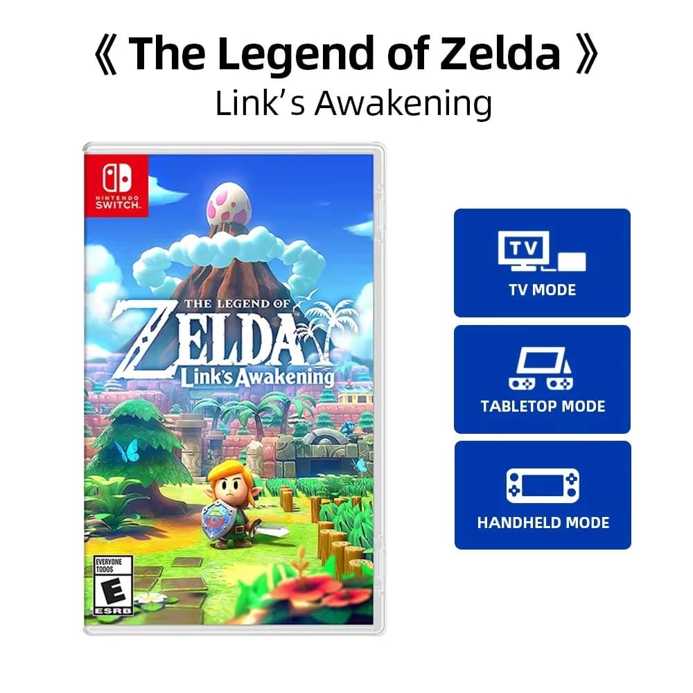 Offres de jeux Nintendo Switch, The Legend of Helpda, Link's Awakening, 100% cartes fongiques origin