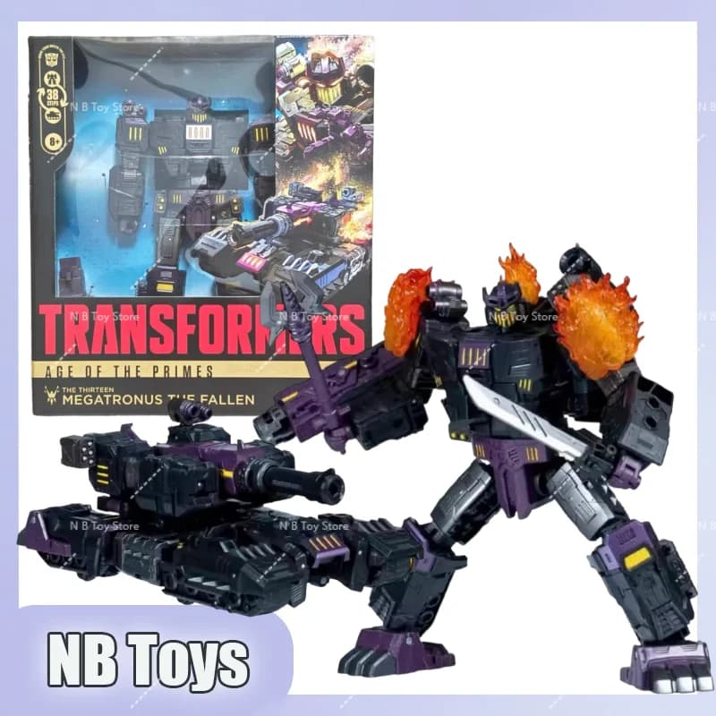 En stock : Figurines Transformers 2025 Prime Age Leaders Thirteen Megatrons Fallen – Modèle de colle