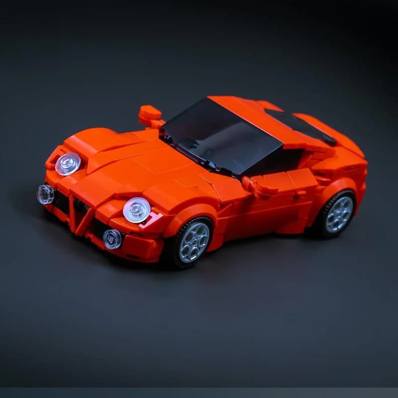356 pièces bloc de Construction modèle rouge voiture de sport 8C compétition jouet de Construction c