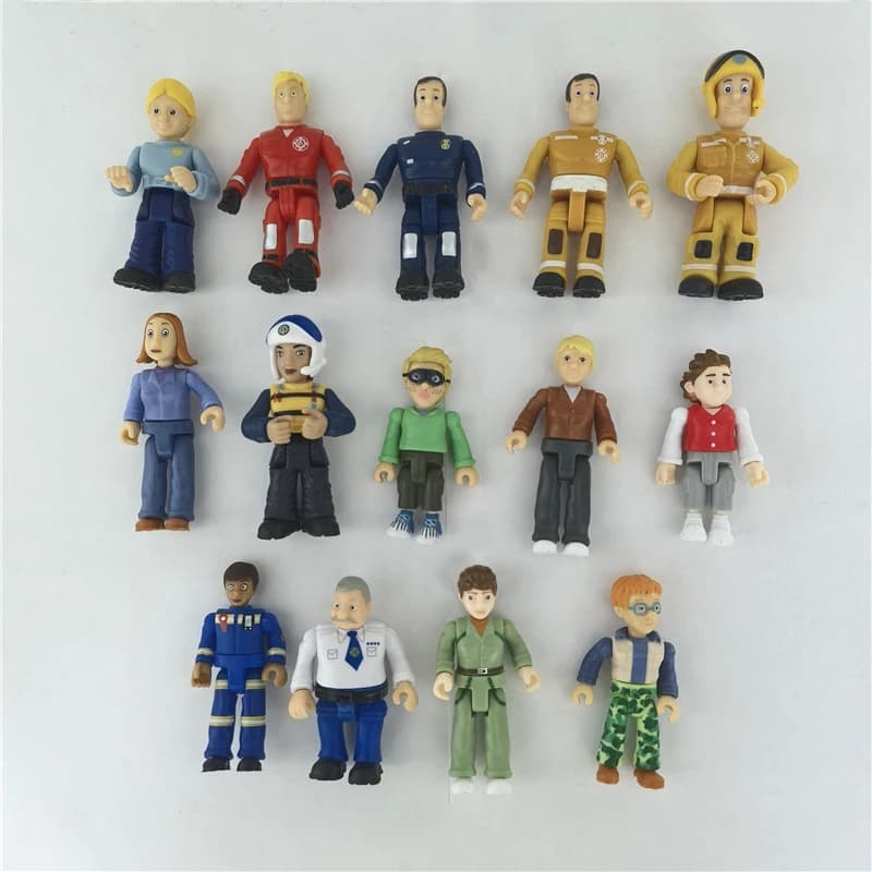 Figurine de l'agent Sam pompier avec chien de sauvetage, modèle de collection limitée et rare, jouet