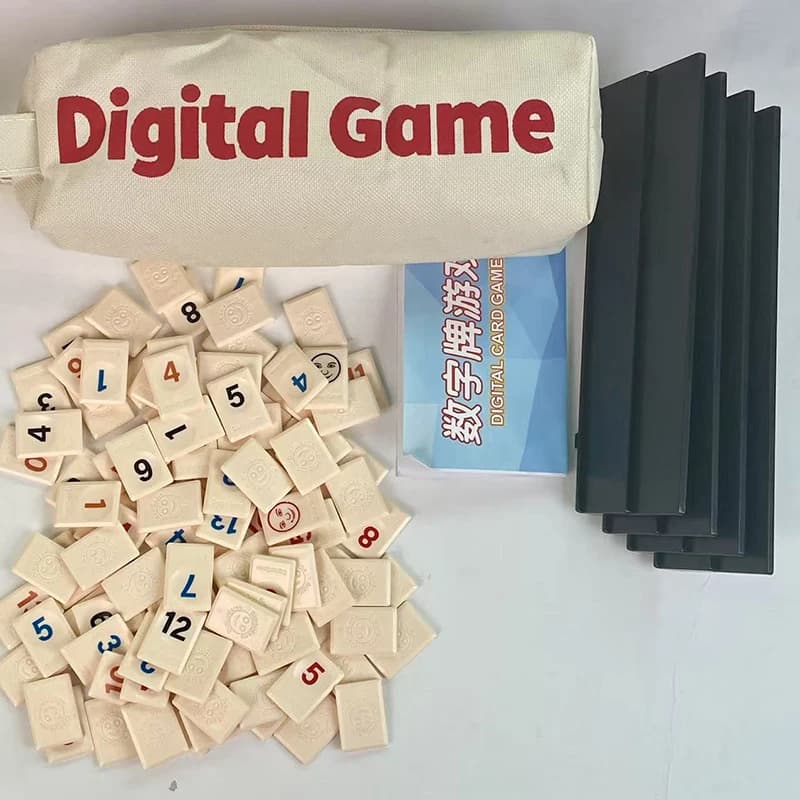 Jeu de société classique de Rummy créatif et mobile, blocs de Mahjong numérique israélien, pour 2 à