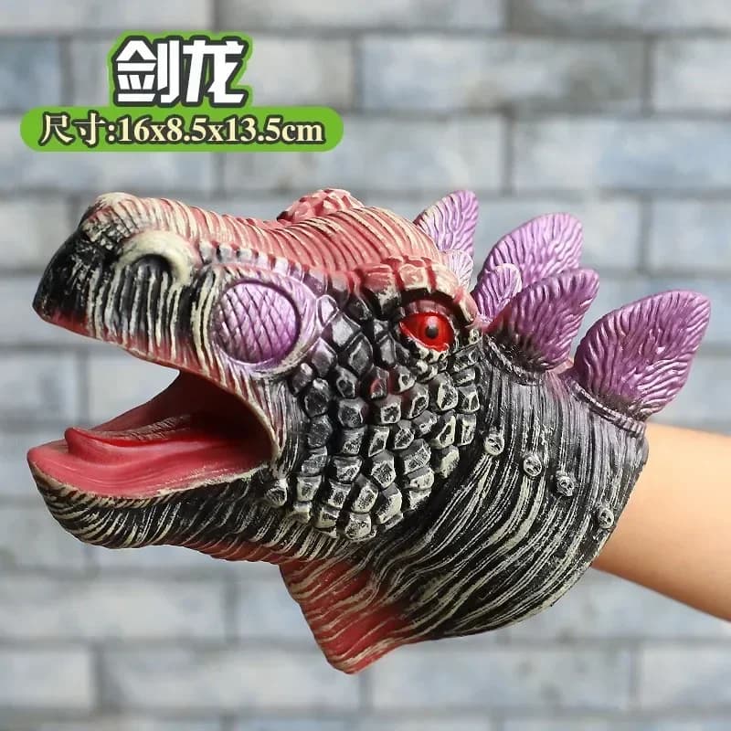 Marionnettes à main tête de dinosaure modèle jouet t-rex Dino Park poupées dinosaure mondes peluche