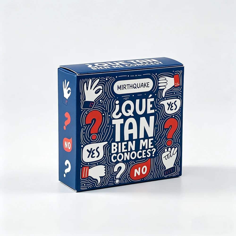 Cartes de jeu espagnoles miniatures - Bien Me Conoces? Jeu de société de divertissement après le dîn