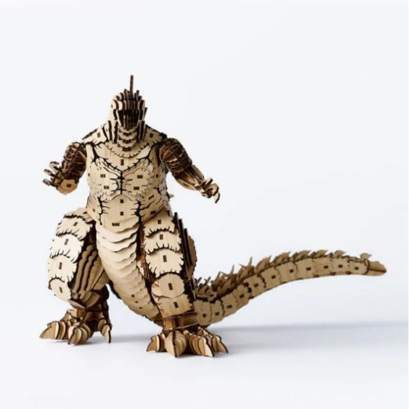 OUZEY Puzzle 3D en bois Le Roi des Monstres, Kit d'assemblage de blocs en bois DIY pour collectionne
