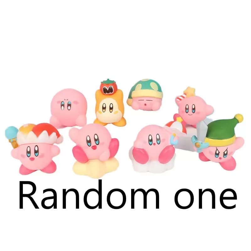 Jeux d'anime Kirby figurines jouets rose dessin animé Kirby PVC figurine mignonne jouet d'action cad