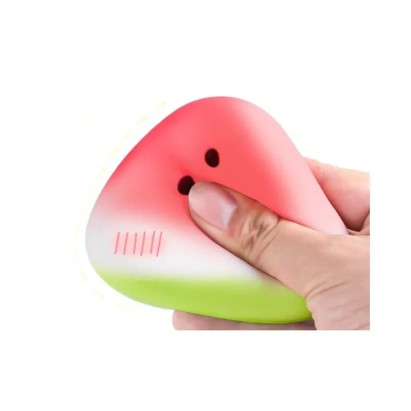 Jouet à presser anti-stress en forme de pastèque, style Instagram, esthétique raffinée, en matière s