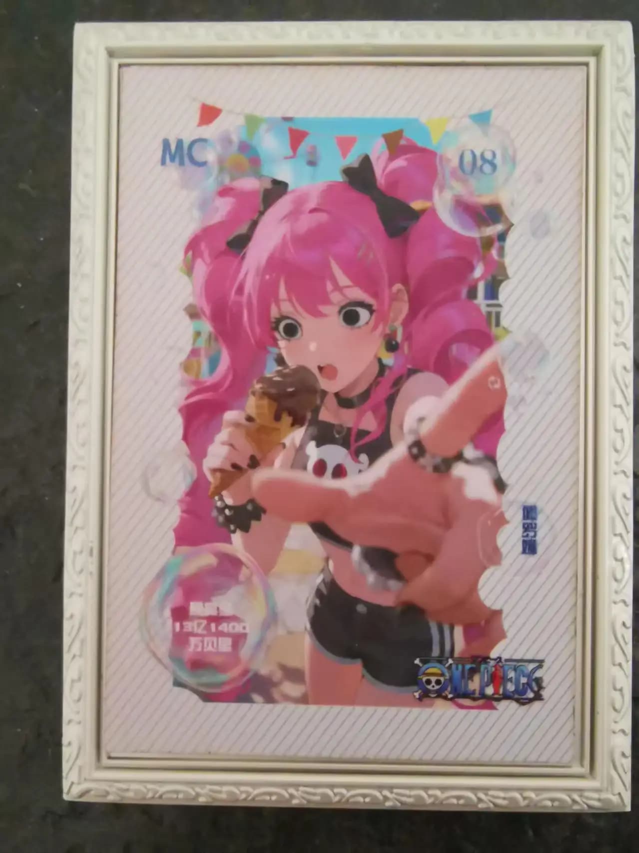 Cartes métalliques Anime One Piece Nami Perona Nico Robin Uta Yamato Boa Hancock Carrot Shirahoshi N