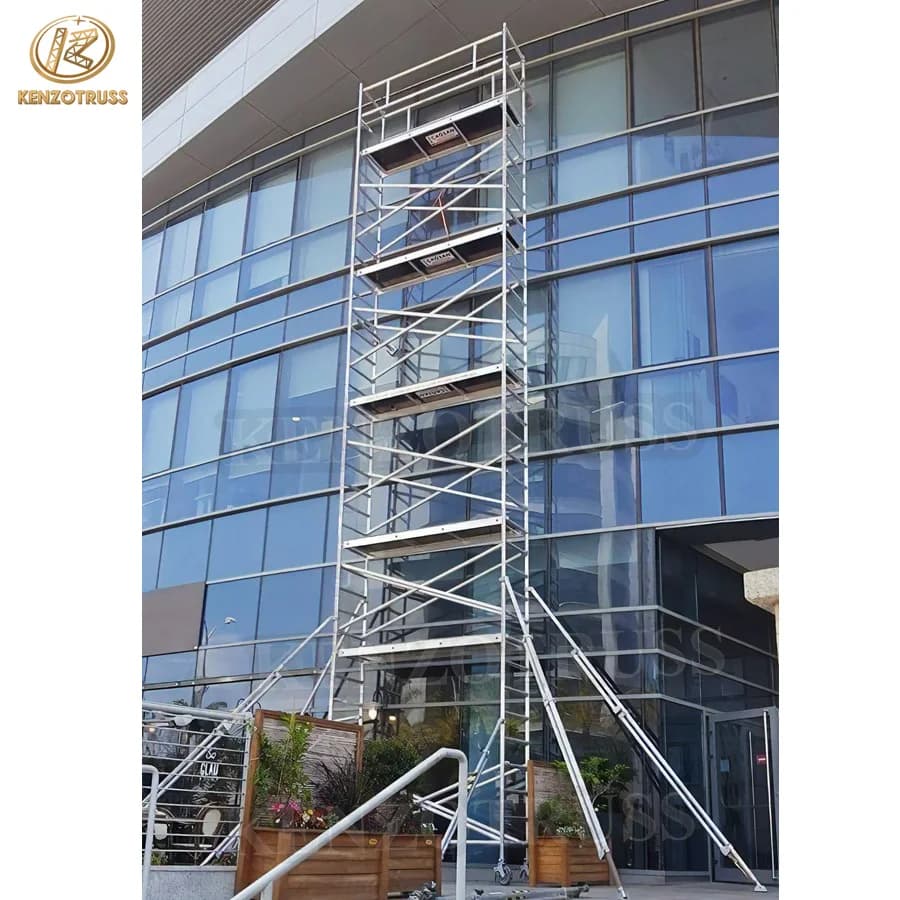 Échafaudage mobile, prix d'usine, échafaudage en aluminium pour la construction