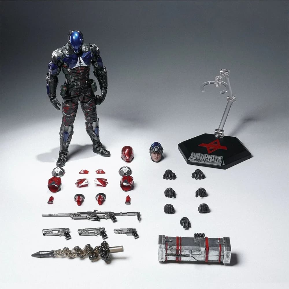 En stock LPZZ UPFigures Batman 1/12 Arkham Knight Figurine d'action Jouet Modèle Cadeau