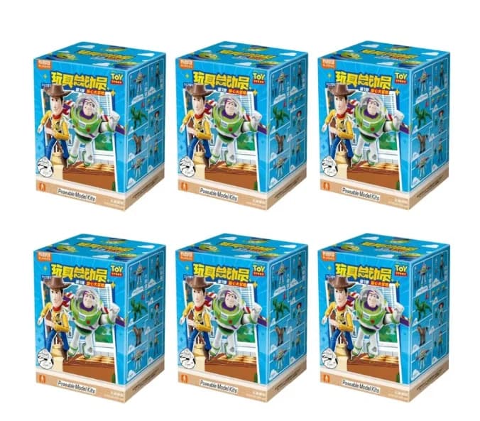 Nouveauté! Figurines de construction Bloks Toy Story, boîte mystère, Buzz Lightyear, Woody, figurine