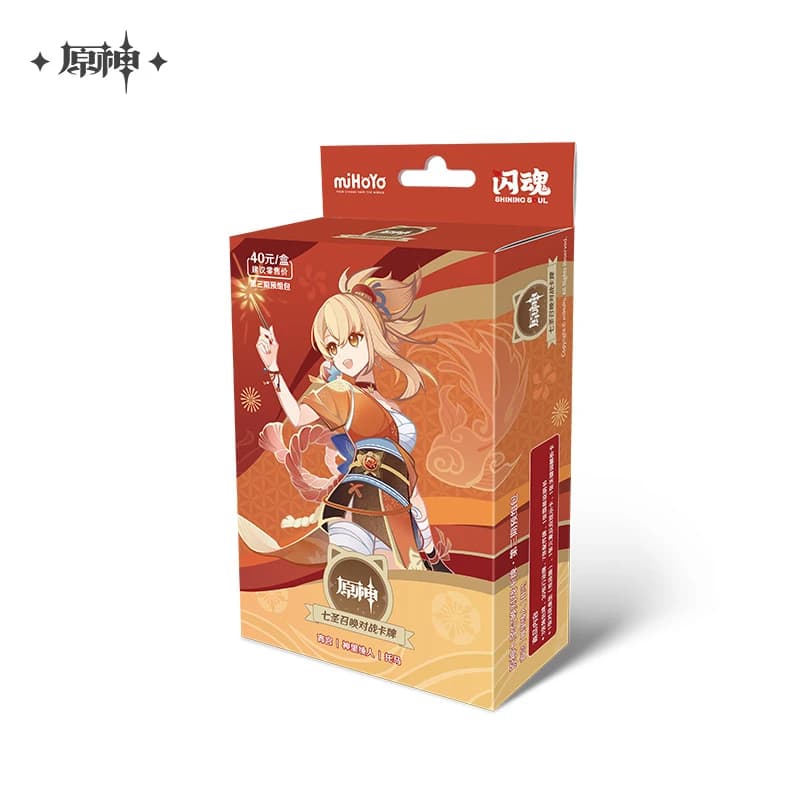 Genshin Genius Invokation – pochettes de cartes d'art TCG, personnage d'animation, jeu de combat, en