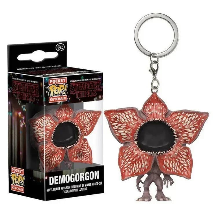 13 Styles FUNKO Pocket Stranger porte-clés onze Dustin Barb Steve Demogorgon figurines jouets choses