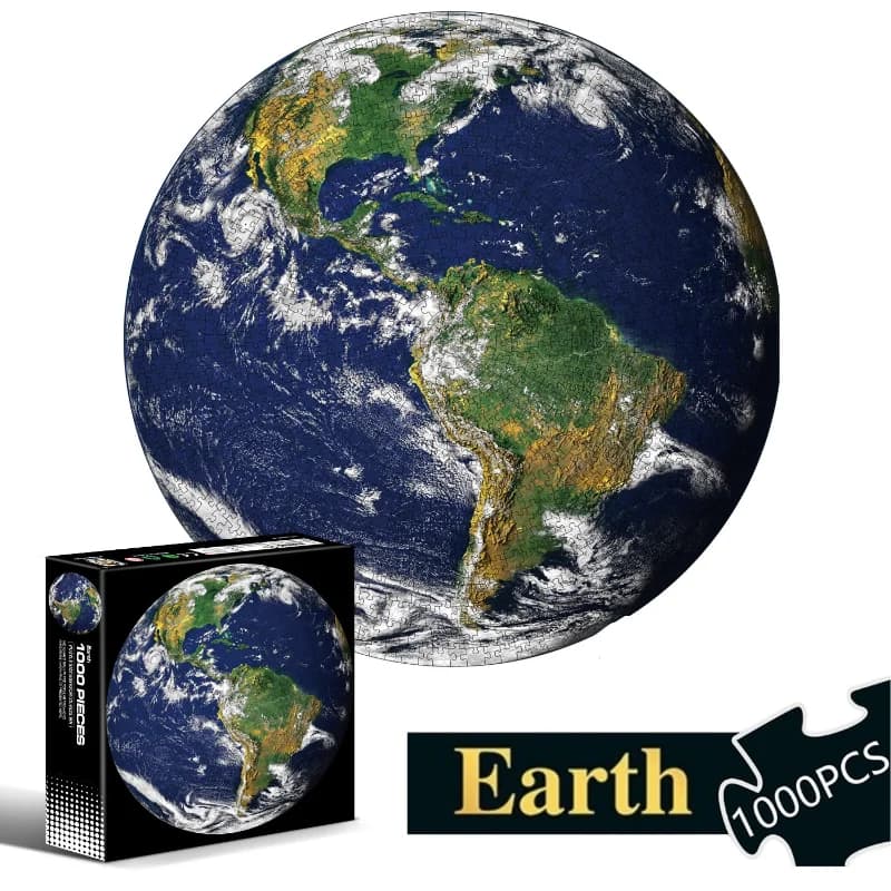 Puzzle rond drôle pour adultes, 1000 pièces, jeux de défi de lune, Puzzle éducatif d'apprentissage,