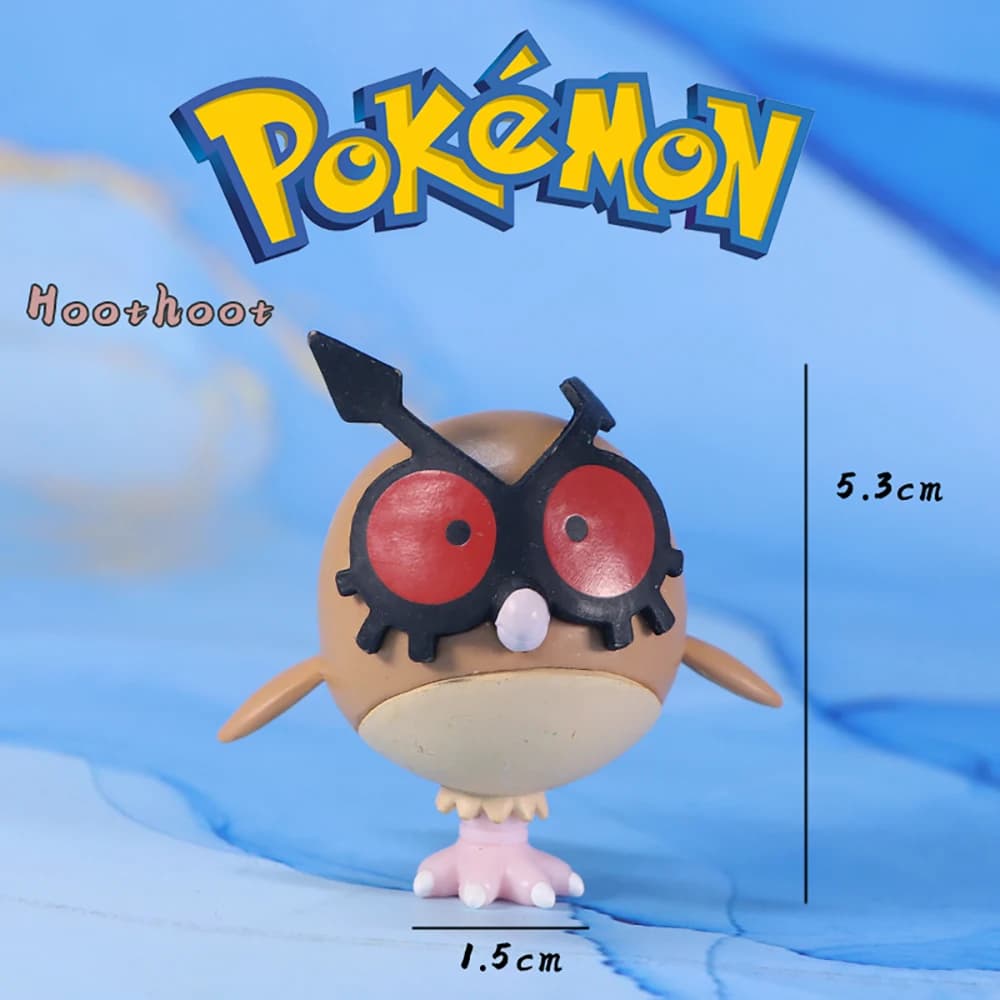 Figurine WCT Pokemon Hoothoot, modèle de collection, jouet pour les fans, cadeau de festival
