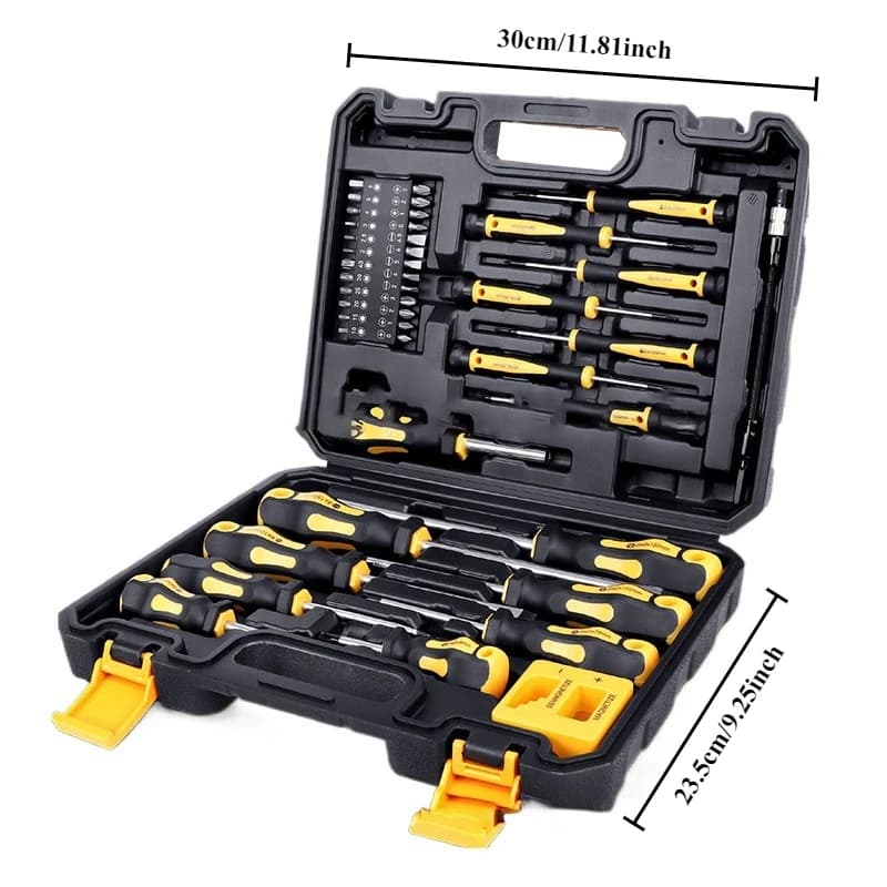 Jeu de tournevis magnétiques 43 pièces, jeux de tournevis de précision avec étui, Kit d'outils manue