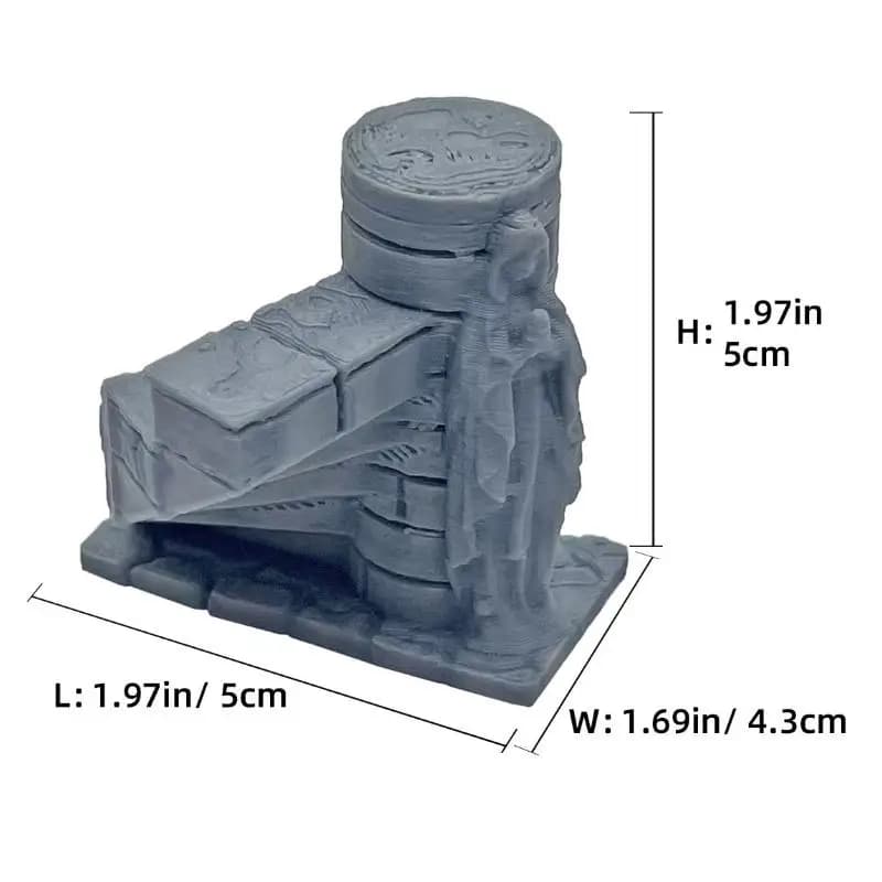 Escalier de terrain de jeu, Ornement miniature imprimé en 3D pour D&D Wargaming, Décoration de paysa