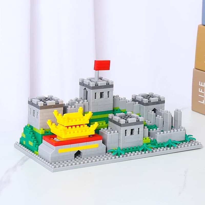2453 pièces de blocs de construction de modèle DIY trois en un Great Wall, blocs de construction édu