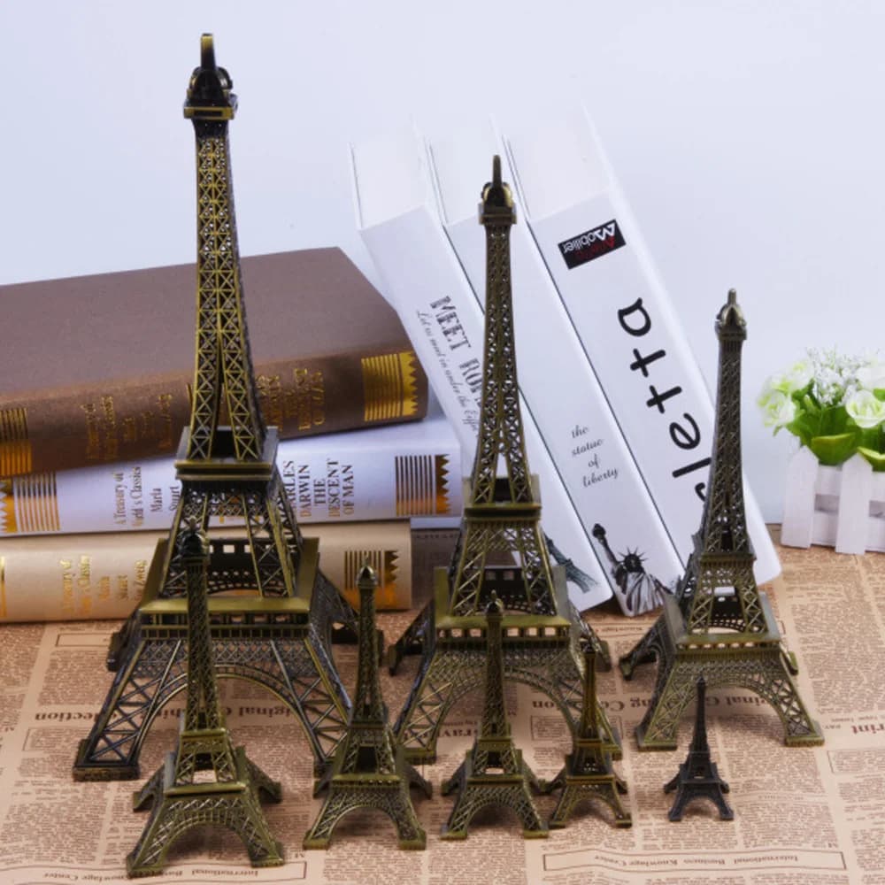 Tour de Paris Eiffel européenne 8/10cm, modèle de tour en fer, ornements artisanaux, bâtiments célèb