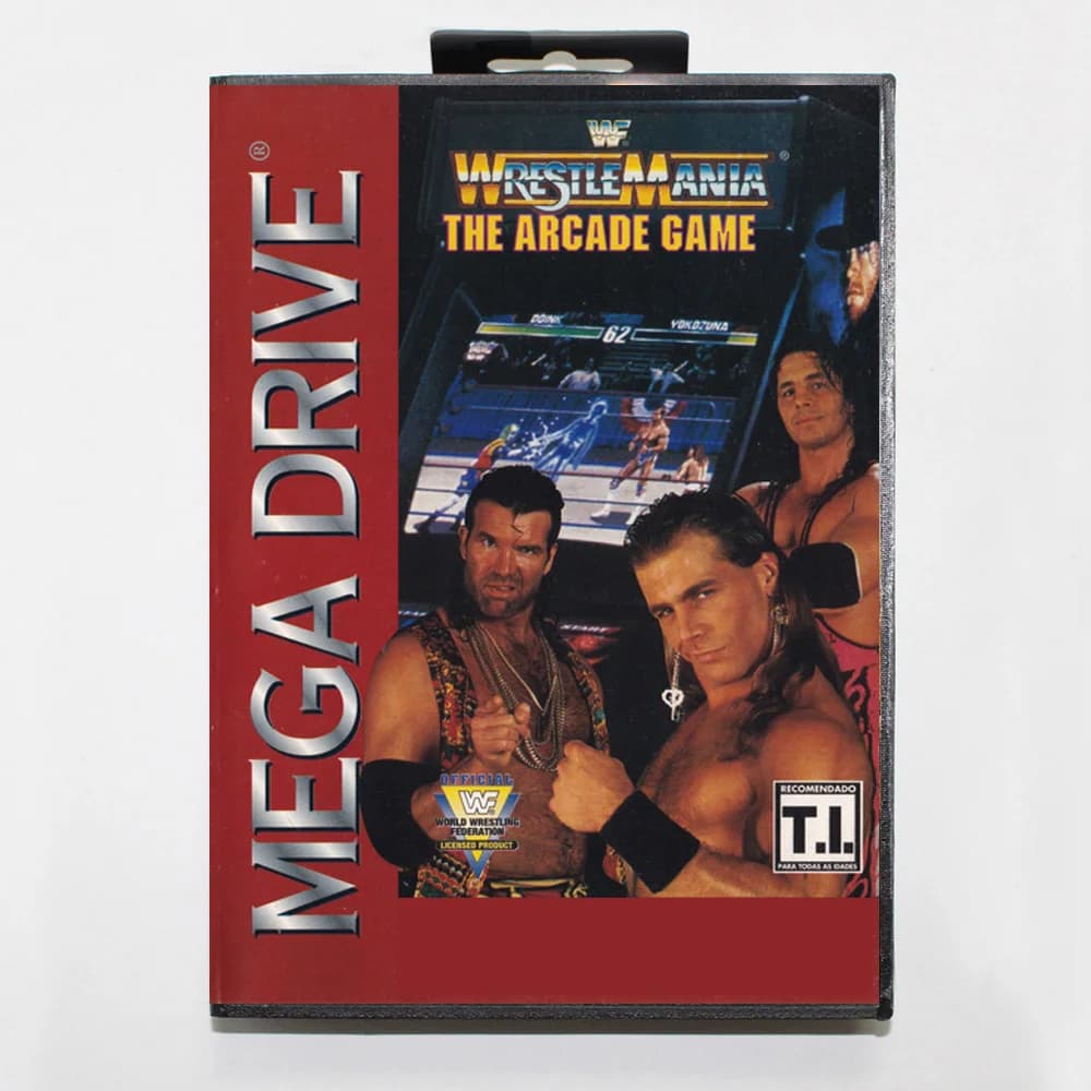 Nouveauté Wrestlemania-la carte de jeu Arcade MD 16 bits BR couverture pour Sega Megadrive Genesis c