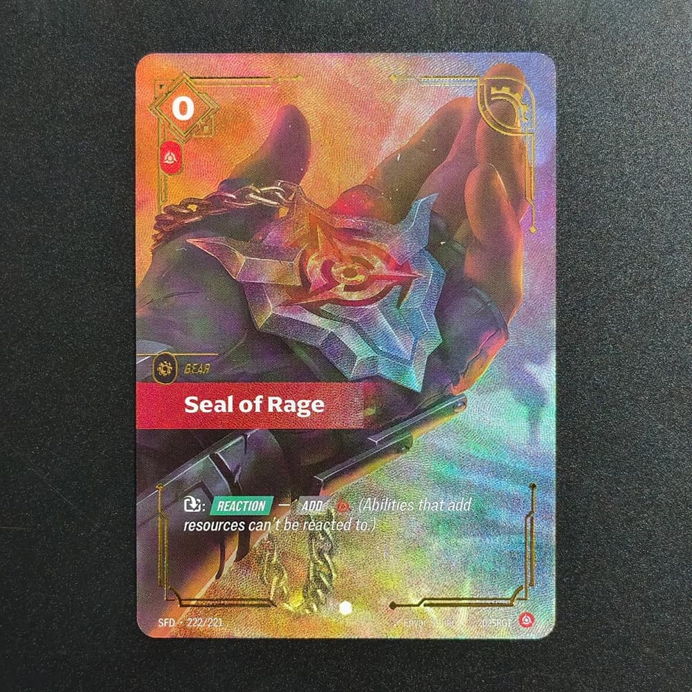 DIY English Riftbound League of Legends Trading Card Game Spiritforged SFD Seal of Discord Unity Rag