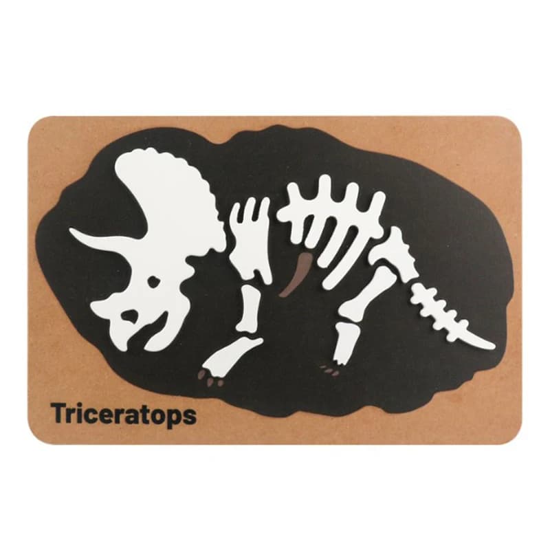Puzzles de dinosaures animaux en bois, modèle de squelette fossile de dinosaure archéologique, puzzl