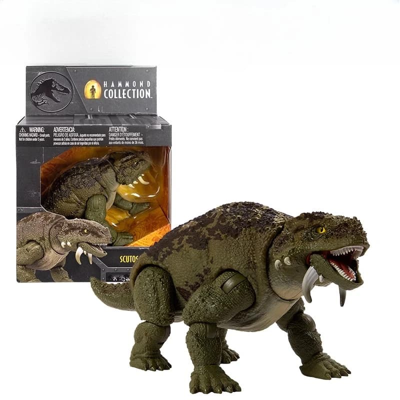 Jurassic World – figurine de dinosaure Velociraptor Triceratops Scutosaurus Troodon Hammond, jouet m