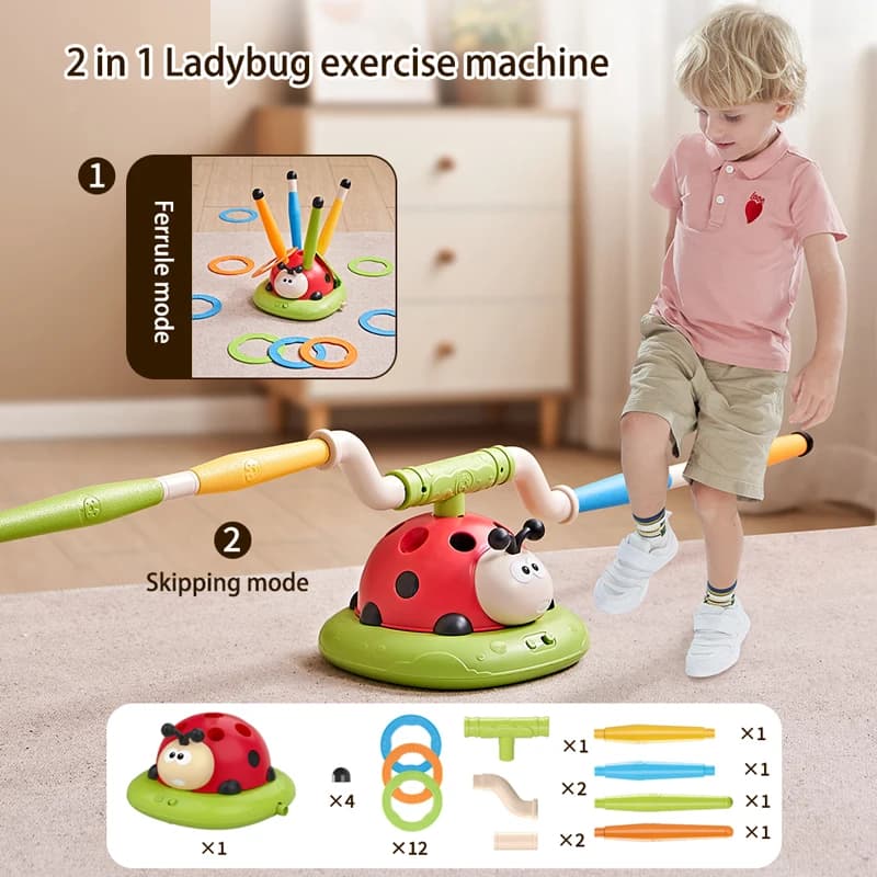 Coccinelle Sport jeu de divertissement jouet multifonction corde Machine à sauter virole saut fusée