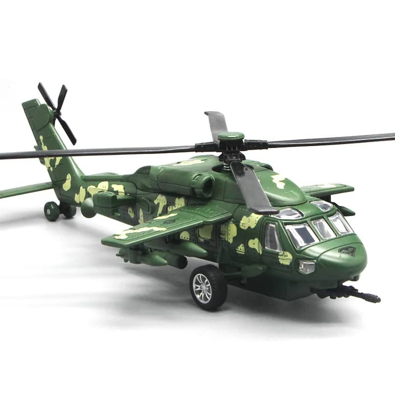 Hélicoptère l'allemand Black Hawk, modèle en alliage léger, son de simulation, ornements d'affichage