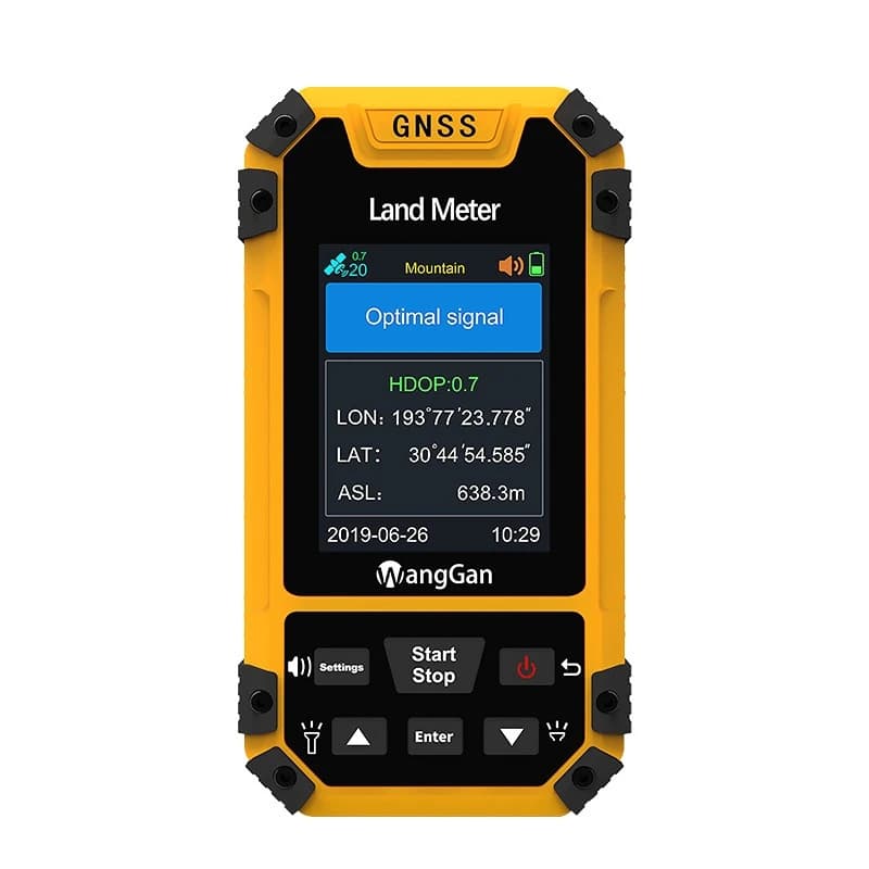 Compteur de terre GPS de haute précision, outil d'arpentage de la zone agricole pour la mesure de la