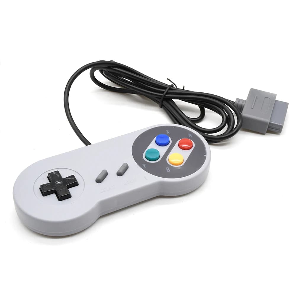 Manette de jeu 16 bits pour Console système SNES, contrôleur Super Nintendo SNES