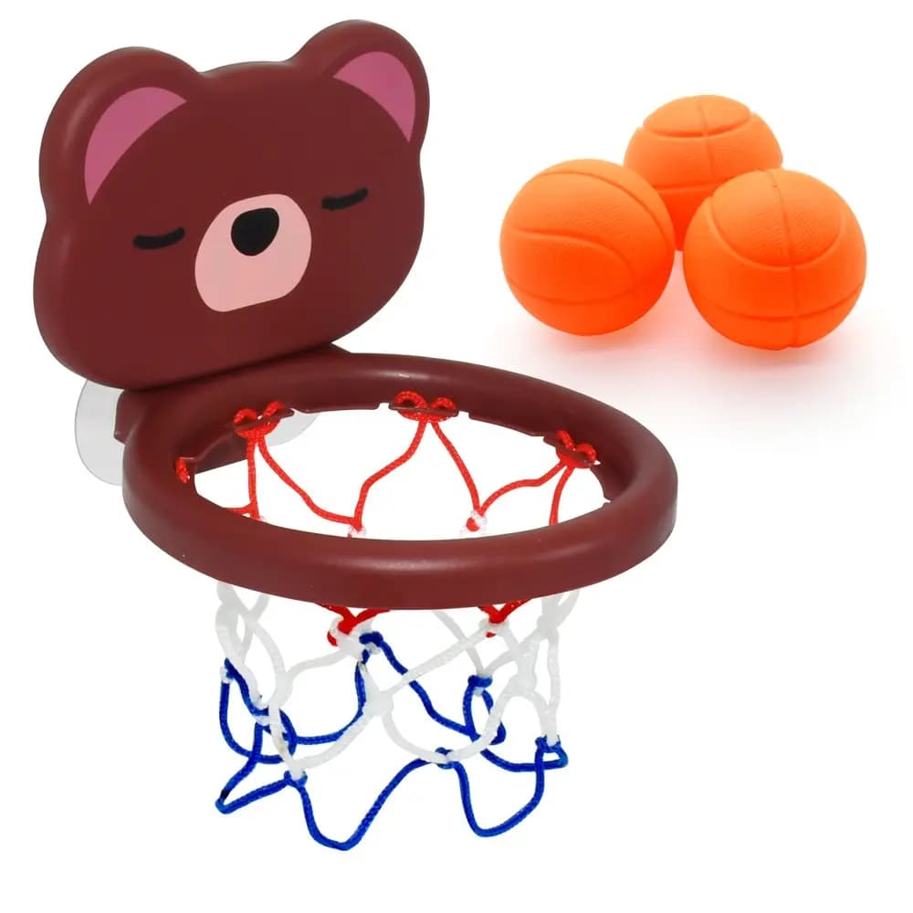 Mini Ours Mignon Trempé pour Enfant, Basket-Ball, Bain à Chaud, Tirer au mir, Jeux dans la Piscine