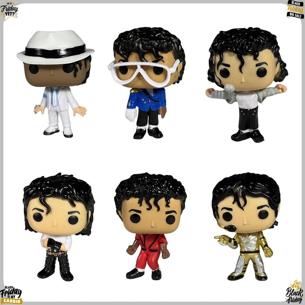 Nouveauté 2026 : 6 styles de figurines de danse classiques Michael Jackson, modèles en vinyle mignon