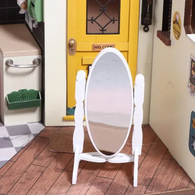 Mini miroir de Simulation pour maison de poupée, miroir pleine longueur, modèle de poupée, miroir de