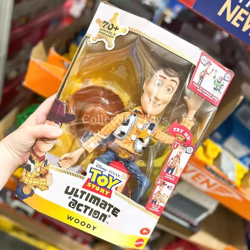 En stock : Figurines articulées interactives Toy Story Ultimate Action Talking Buzz Lightyear et Woo