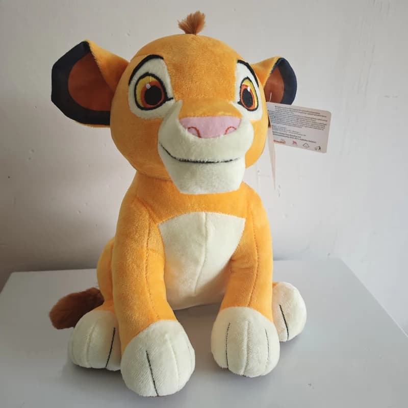 Peluche Le Roi Lion Simba 30 cm, Jeune Simba, Jouet en Peluche, Poupée Douce, Cadeaux