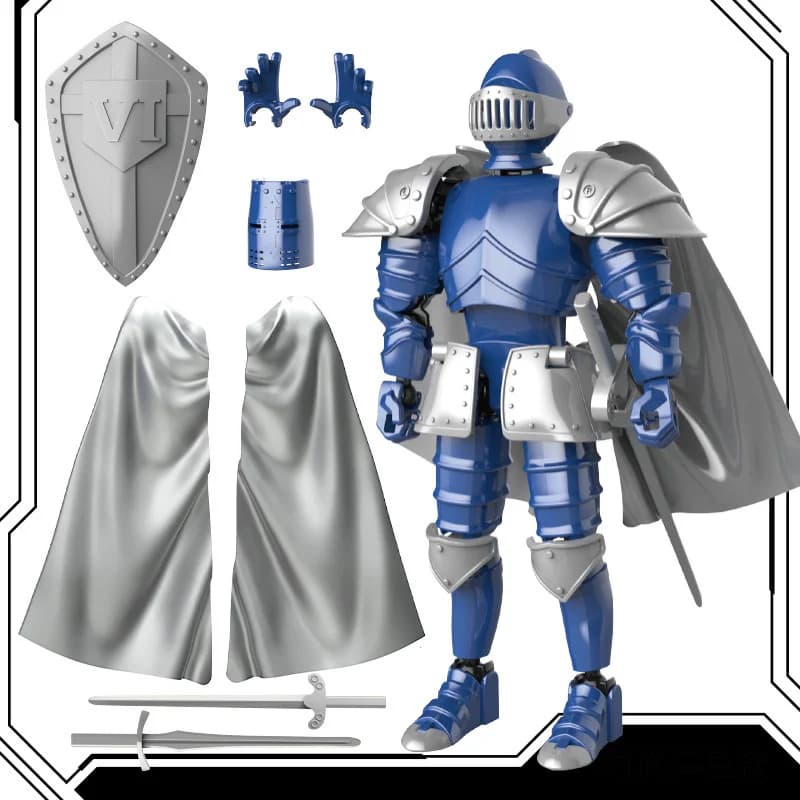 Figurines d'action guerrier du moyen âge, jouets rétro, chevaliers de mobilité articulaire, modèle d