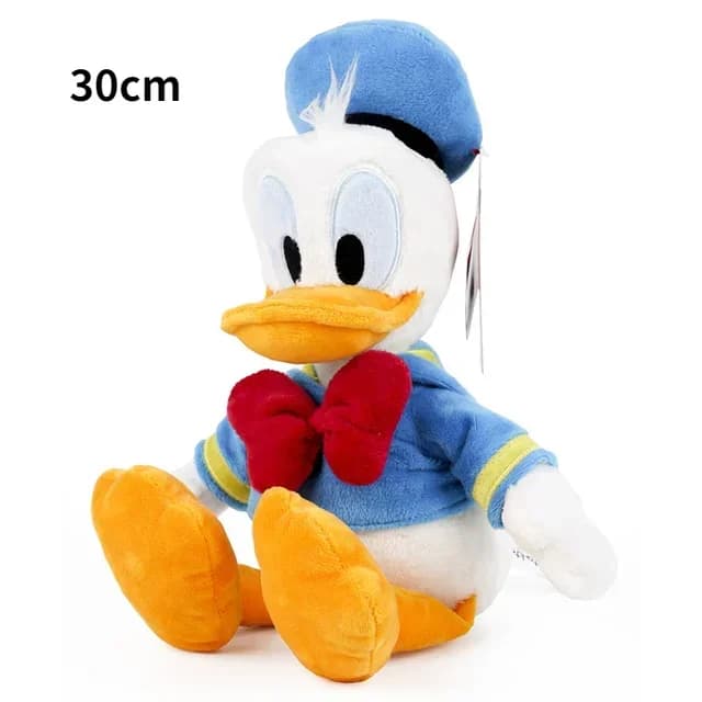 Jouets en peluche Disney Donald Duck Daisy, animaux de dessin animé Mickey Minnie Mouse, poupées en