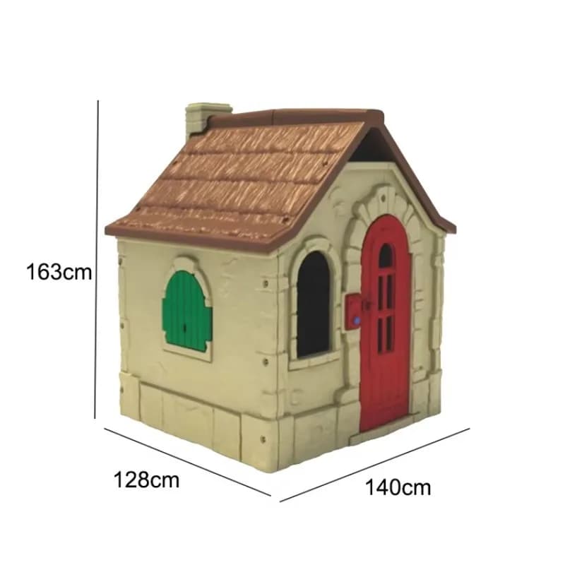 Maison de jeu en plastique multicolore élégante et attrayante pour les jeux en plein air