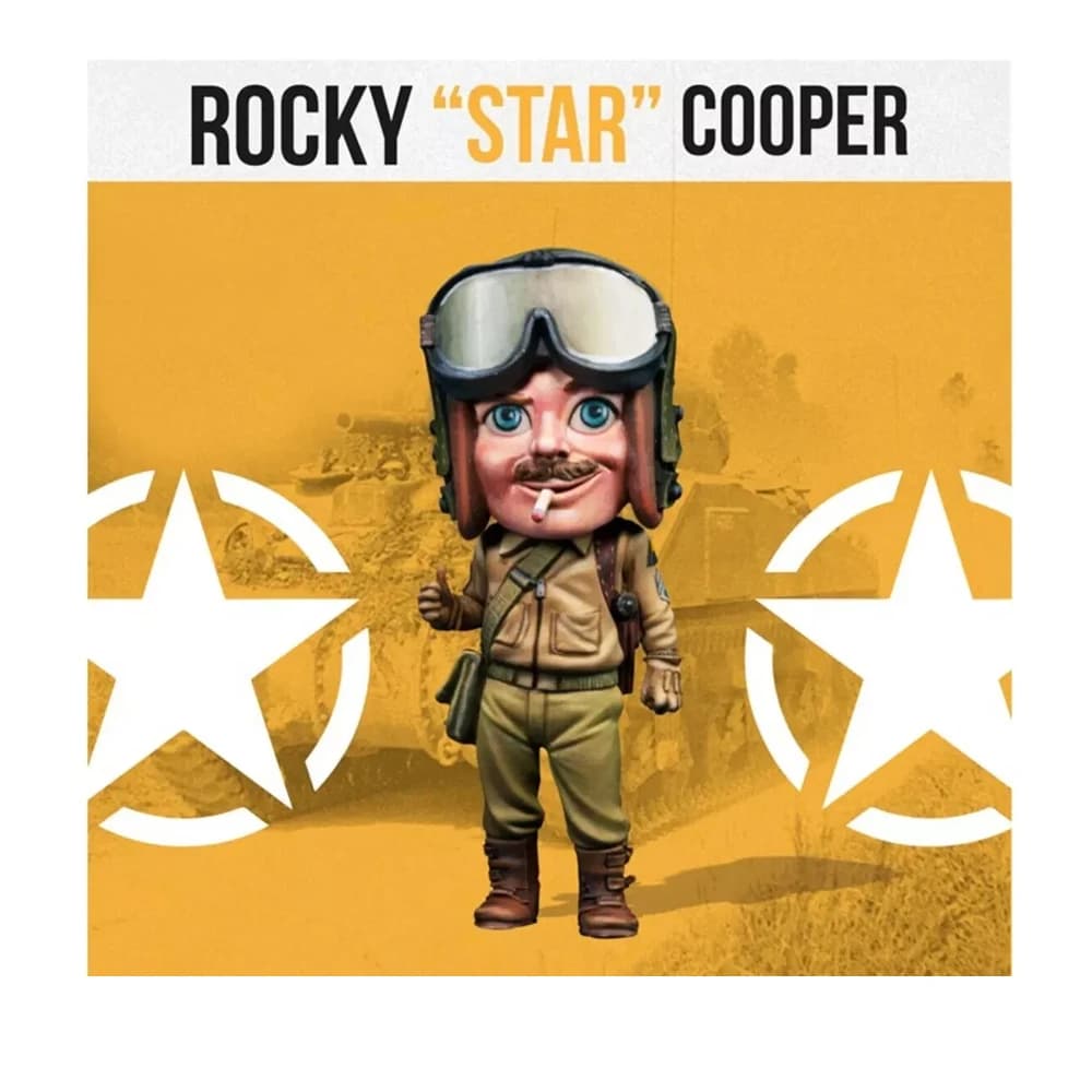 ROCKY STAR COOPER, 35 mm, figurine modèle en résine soldat, thèmes militaires, kit non assemblé et n