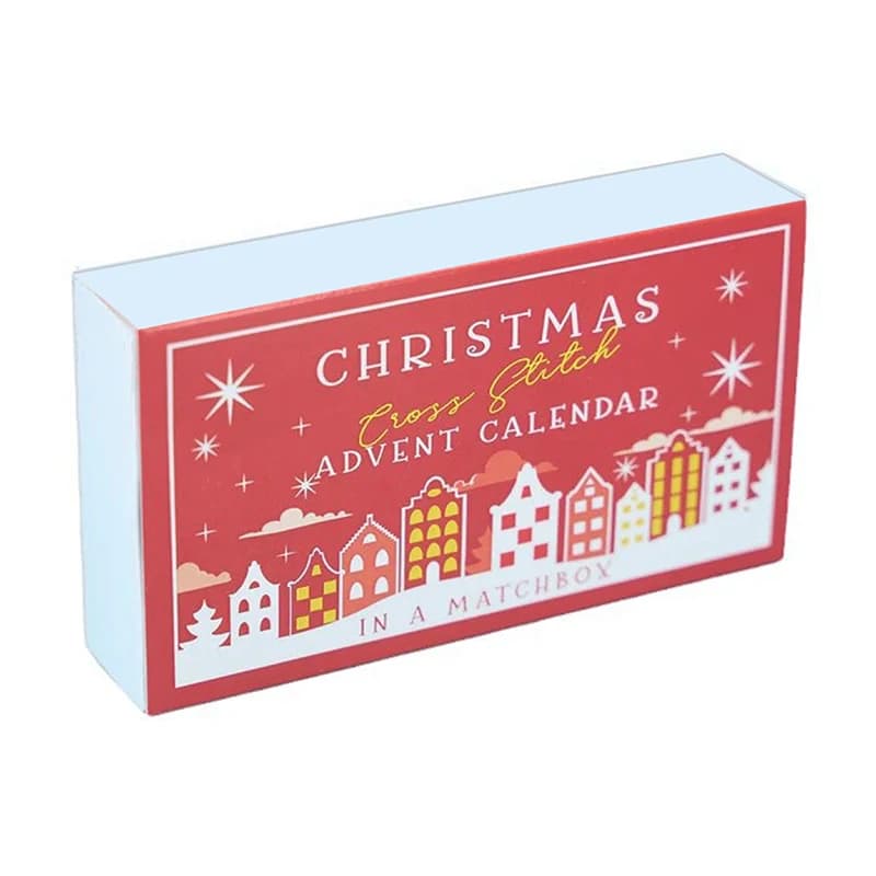 maveraR AanChristmas Calendrier de l'Avent au point de croix, Kit de broderie de compte à rebours de