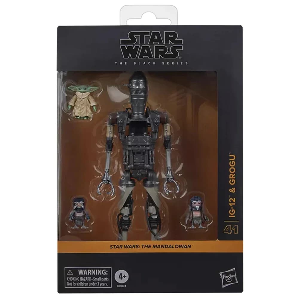 16 cm Hasbro Star Wars la série noire IG-12 & Grogu Deluxe à collectionner Anime figurine modèle jou