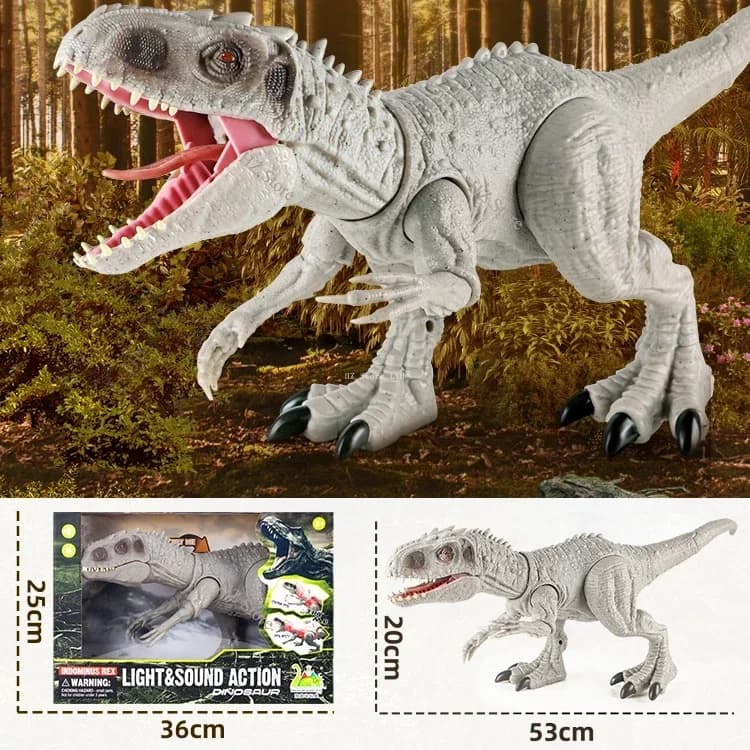 Figurine d'action Indominus T-Rex Jurassic Park, jouets de dinosaures avec son et mouvement, jouet d