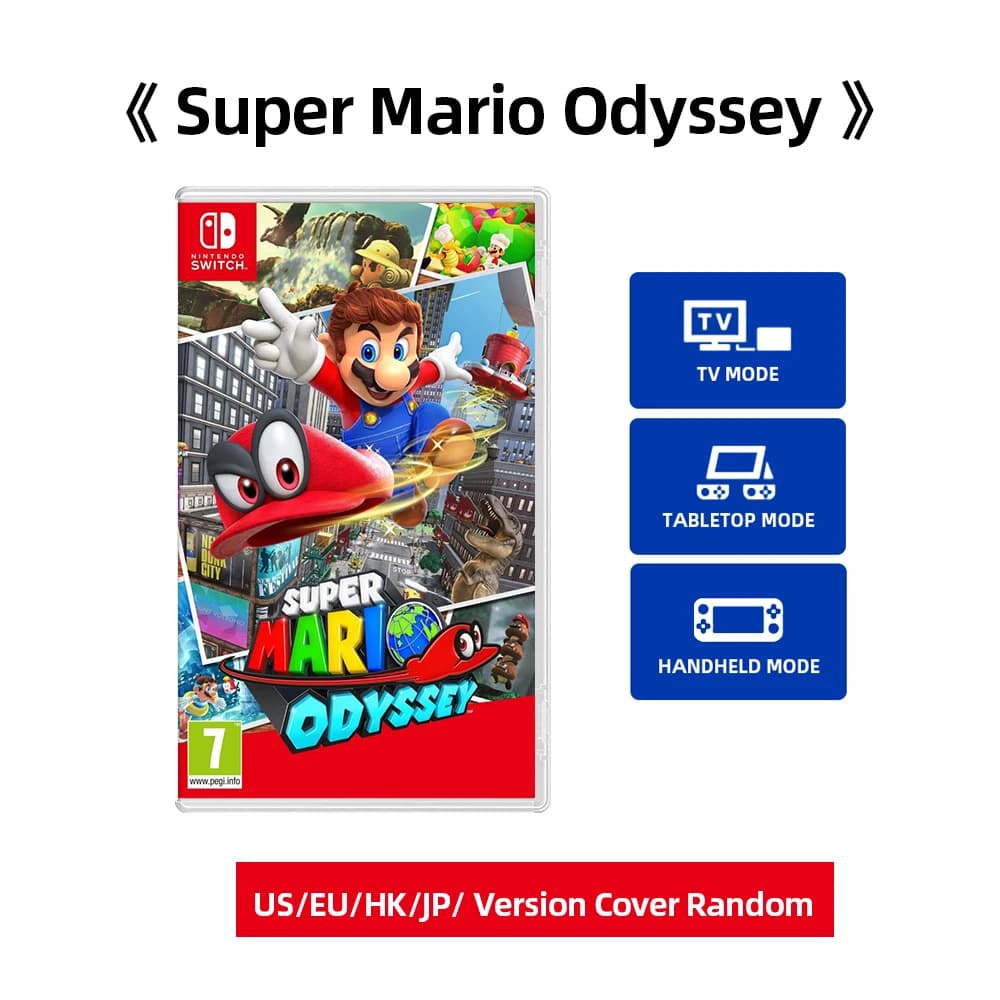 Jeu Nintendo Switch Super Mario Odyssey TV, Modes de jeu portables sur table, Action de plate-forme