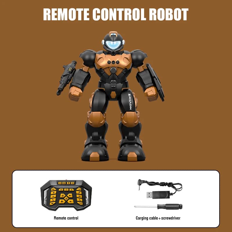 Robot Télécommandé Intelligent à LED pour Enfant, Pigments, Voix, Geste, Solitaire, Télécommande, Ph