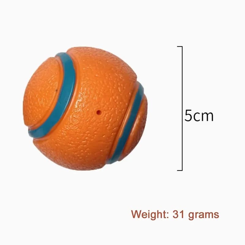 Balle de chien grinçante Durable, jouet interactif élastique indestructible résistant à la masticati